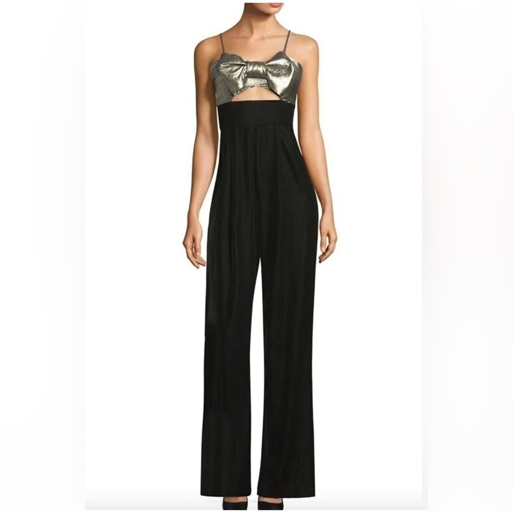 Petersyn x Revolve Ethan Velvet Jumpsuit in Antique Black Size Large